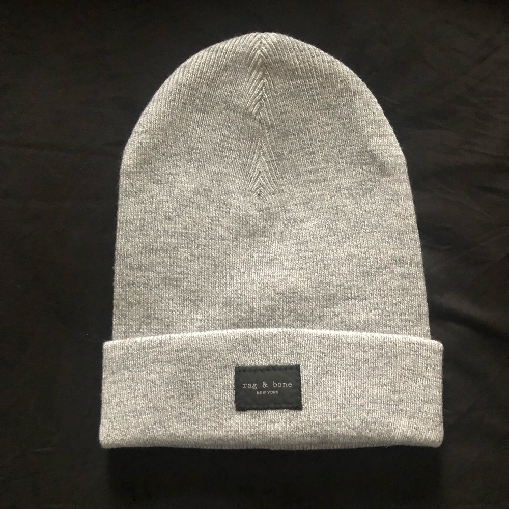 NWT rag & bone ‘Addison’ wool beanie, heather grey